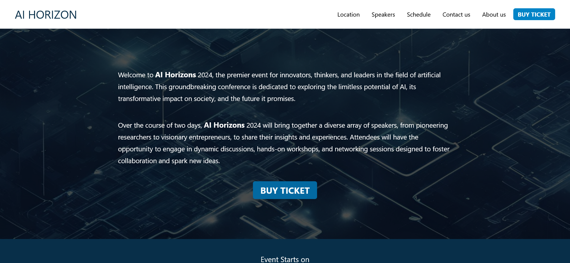 AI Horizon Event